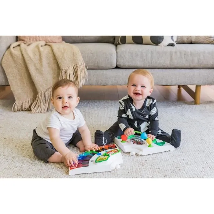 BABY EINSTEIN Table d'activités bébé trotteur évolutif 4-en-1 Pivotant à 360° sécurisé, Jouet d'éveil amovible, piano, musique-3