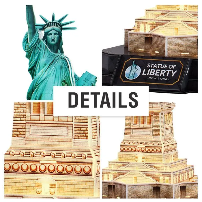 Puzzle 3D - Statue de la Liberté LED | Puzzle 3D | Cadeau pour enfants de 8 ans-1