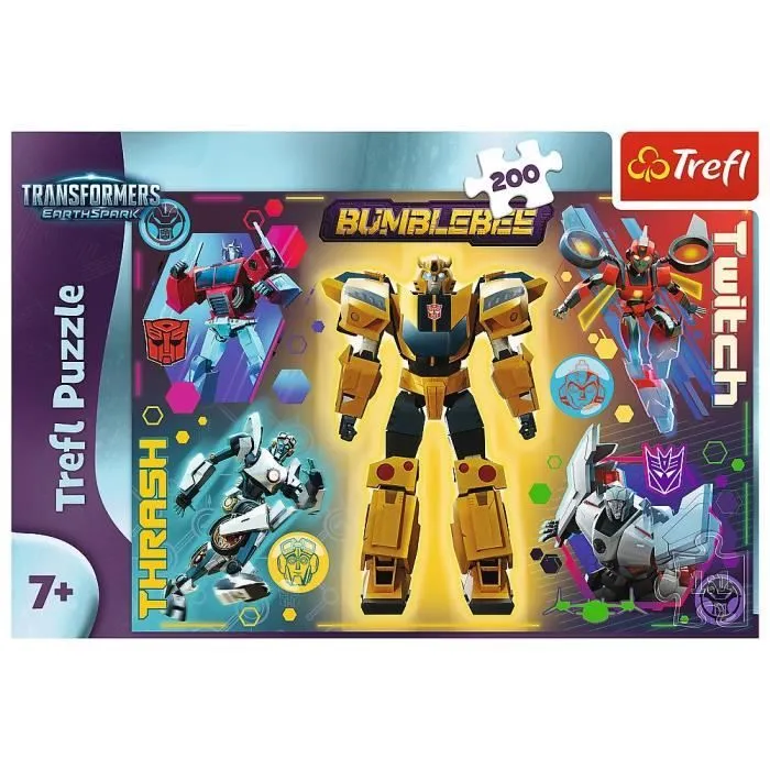 Jeu de puzzle pour enfants - TREFL - Transformers - 200 pièces - Multicolore - 8 ans et plus-2