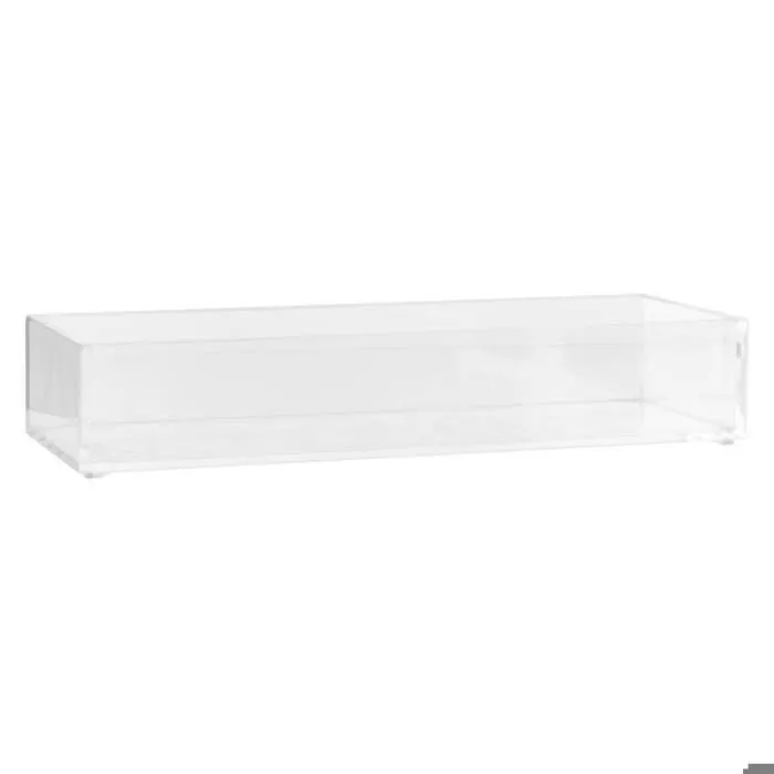 Plateau de rangement - AC-DÉCO - 25,6 x 9,6 x 4,8 cm - Transparent - Plastique - Rectangle-0