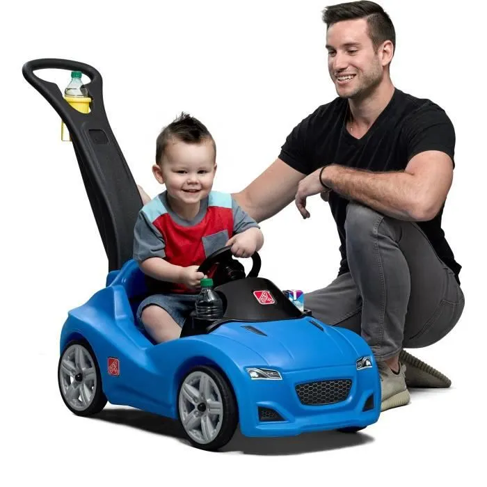 Step2 - Push Whisper Ride - Voiture Enfant Porteur Auto bleu-0