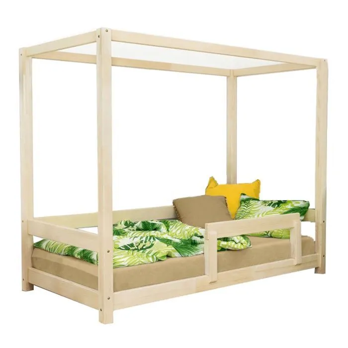 Lit cabane enfant BUNKY 80 x 160 verni-0