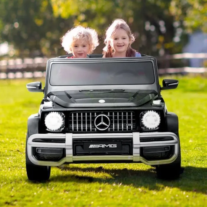 Voiture Electrique 4x4 SUV Noir 2 places Mercedes AMG 2 x 45 W - Marche AV-AR, Phares et Système audio-1