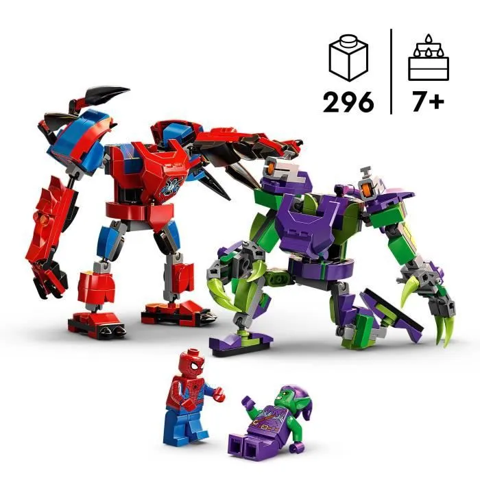 LEGO® Marvel 76219 Spider-Man et le Bouffon Vert, Le Combat des Robots, Jouet de Construction pour Enfants de 7 Ans et Plus-1