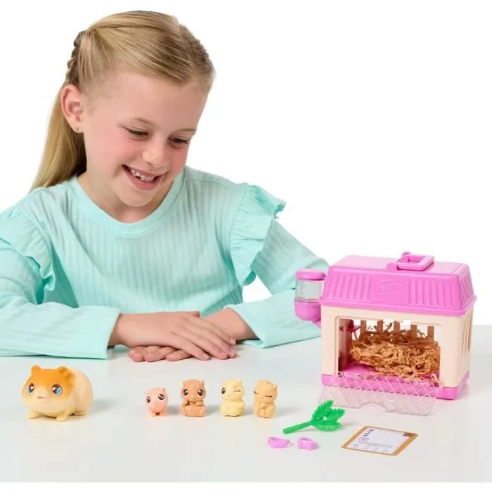 Set de jeu - LITTLE LIVE PETS - Mama Surprise Hamsters - Bébés inclus - Accessoires personnalisables-2