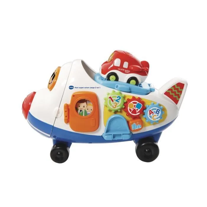Avion Cargo 2 en 1 Tut Tut Bolides de VTECH pour enfants dès 12 mois-1