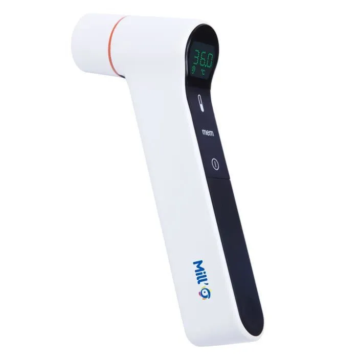 Mill'O Bébé Thermomètre infrarouge sans contact - frontal et auriculaire-0