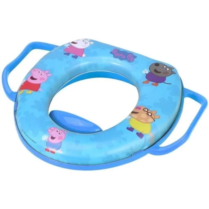 Réducteur WC - THERMOBABY - Confort avec poignées - Peppa Pig-1
