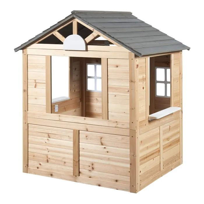 Cabane de jardin Acciano pour enfants 131 x 113 x 97 cm sapin-4