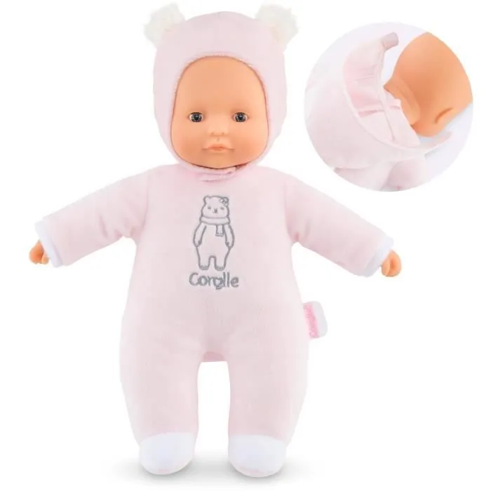 Corolle - Mon Doudou Corolle - Pti'Coeur Ours Rose - 30 cm - Pour Enfant de 9 mois et plus-0