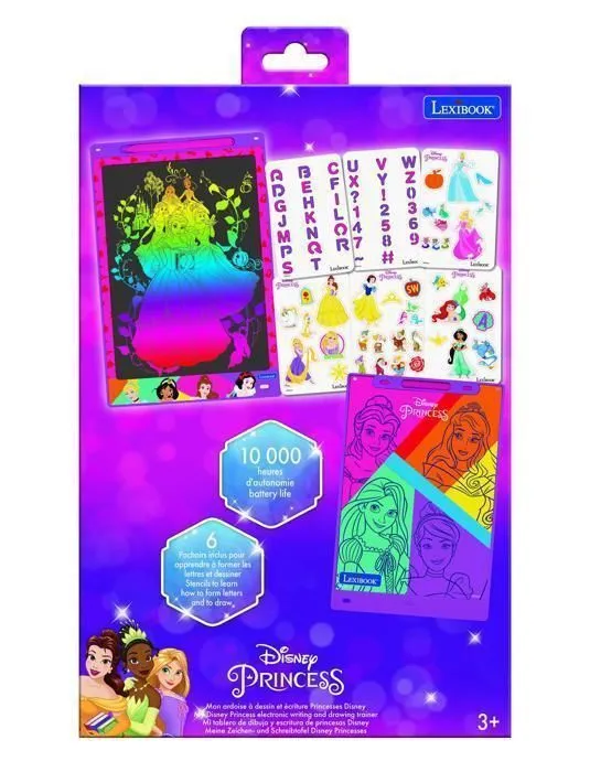 Tablette à Dessins - Disney - 28cm - Écran Électronique - 6 Pochoirs Inclus - Multicolore-1