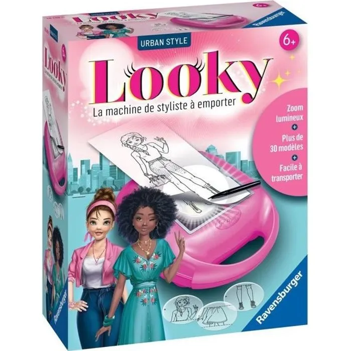 Ravensburger - Looky Midi Urban Style - Machine à dessin de mode pour enfant dès 6 ans-0