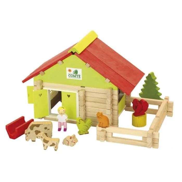 JEUJURA Ferme avec animaux - 100 pièces-1