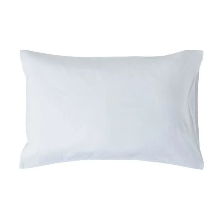 Taie d'oreiller - MARQUE - Lin lavé - 50 x 75 cm - Rectangulaire - Blanc-0