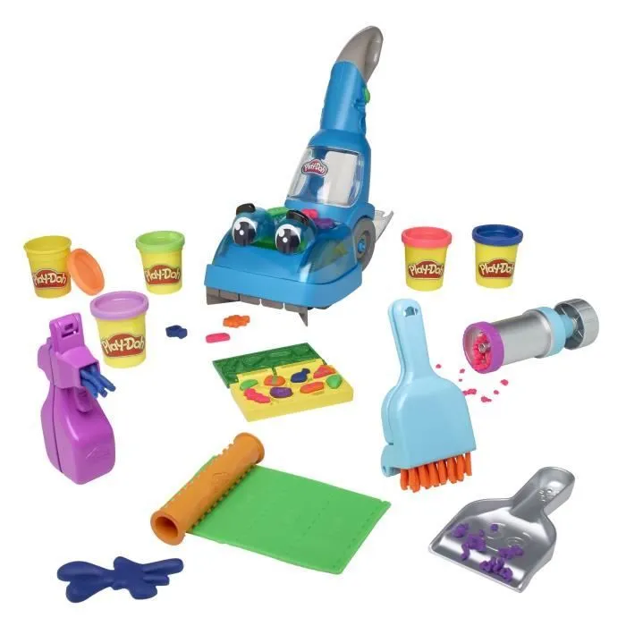 Aspirateur jouet Play-Doh avec 5 pots de pâte à modeler - Les classiques-2