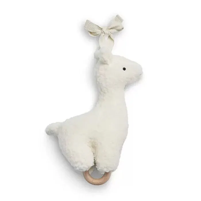 Peluche Musicale Lama Off-White Jollein - Creme - 14 X 7 cm - Bébé - Blanc-0