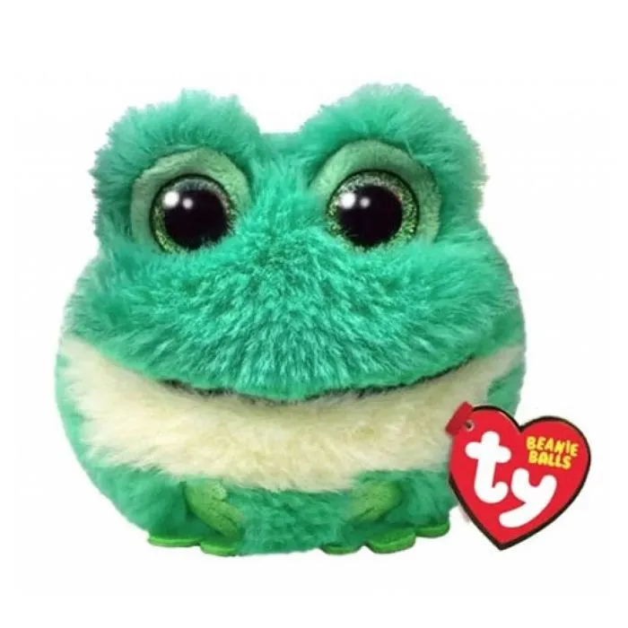 Peluche - TY - Gilly la grenouille - Yeux verts pailletés - 8 cm - Enfant-0
