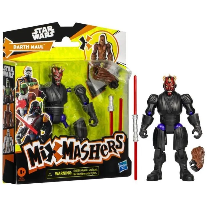 MixMashers Dark Maul, figurine 12 cm personnalisable à mélanger et combiner avec accessoires, Star Wars, dès 4 ans-0