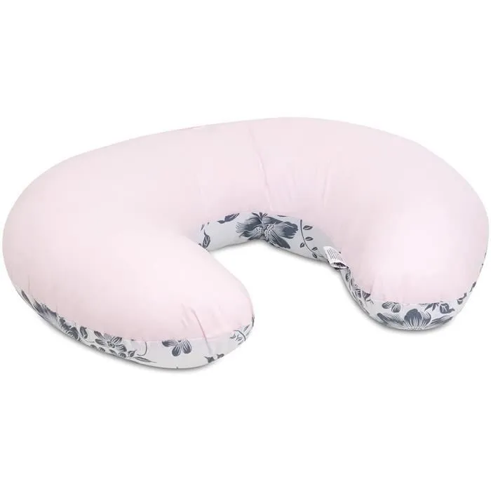 Bellochi Coussin D'allaitement avec Housse Coussin Allaitement 40x60 cm - 100% Coton - Pink Berry-1