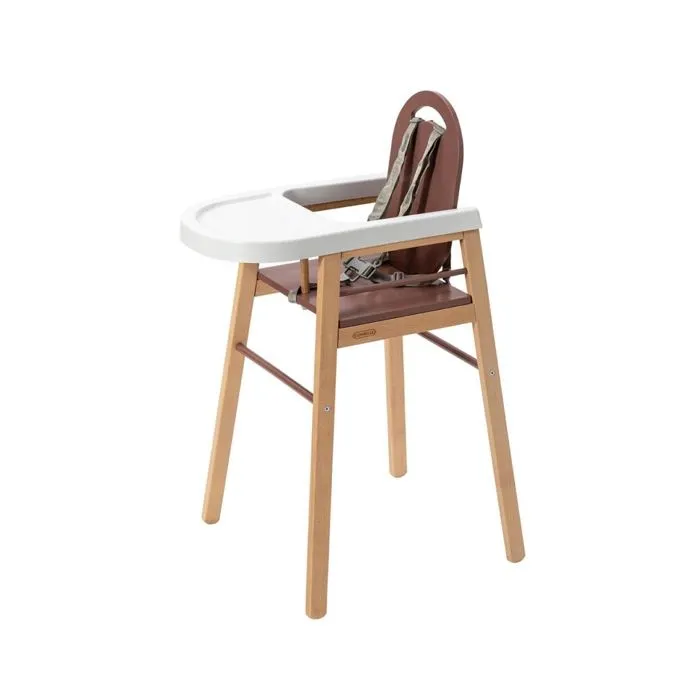 Combelle - 131315 - Chaise haute fixe Lili Hybride Vieux Rose-0