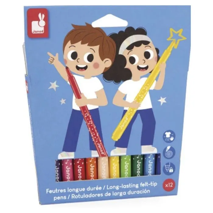 Feutres longue duree X 12 -  --0