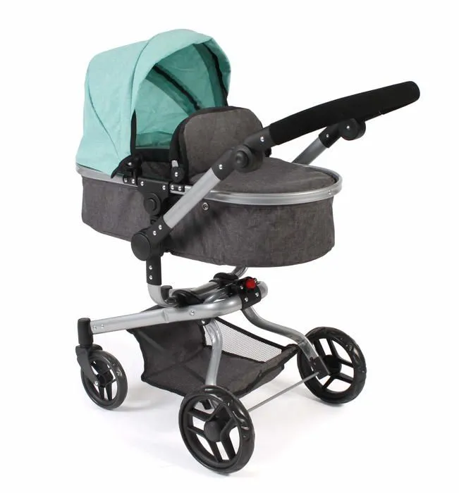Landau - poussette Bayer chic - 593-42 - Poussette pour poupee Yolo 2 en 1 pour Enfants de 4 a 8 Ans-0