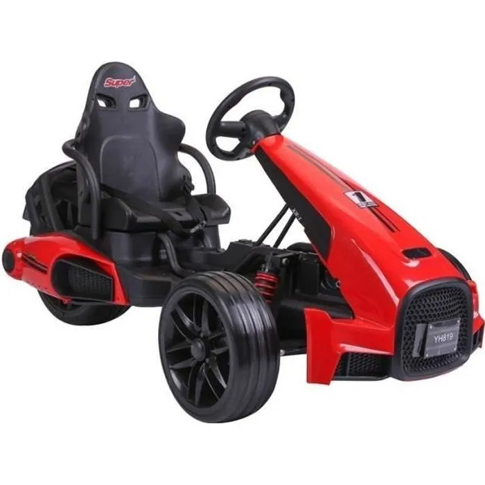 Kart électrique pour enfants - AUTREMENT - Go-Kart Rouge - 2 x 45W - Roues en caoutchouc EVA-0