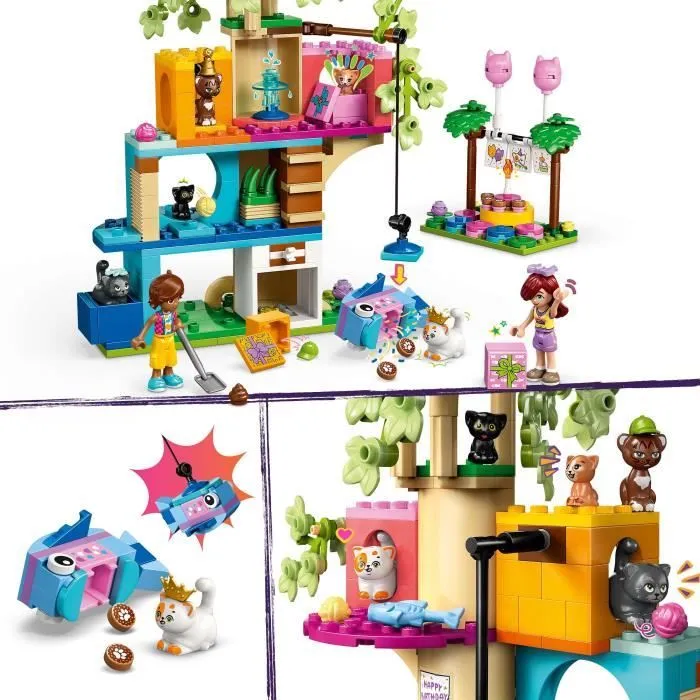 LEGO Friends 42666 La Fête d’Anniversaire et l’Arbre à Chats - Jeu pour Fille dès 6 Ans-2