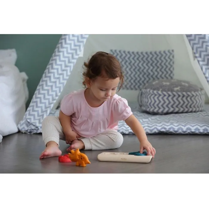 Puzzle Dino - Plan Toys - A partir de 12 mois - Multicolore - Blanc - Enfant - Mixte-2