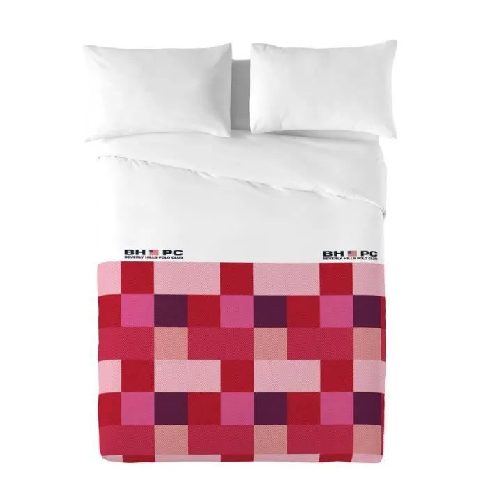 Housse de couette Atlanta rouge 240x220 cm - Beverly Hills Polo Club - Contemporain - Design-0