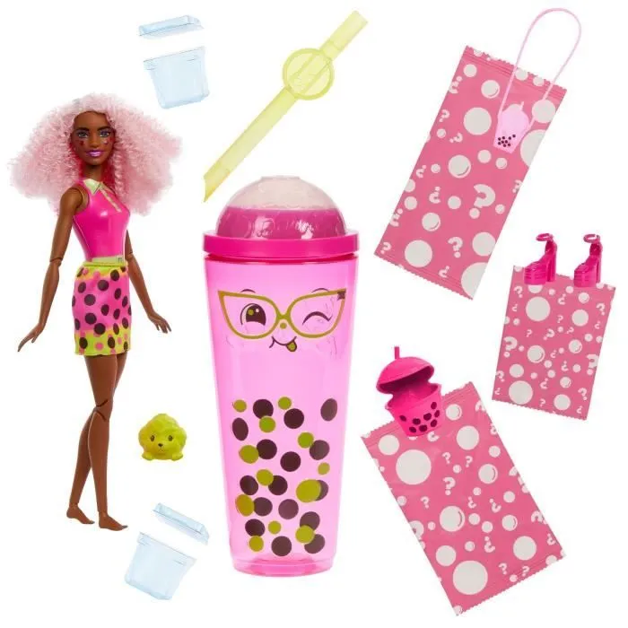 Barbie-Pop Reveal-Poupée parfumée série Bubble Tea avec accessoires HTJ20-0