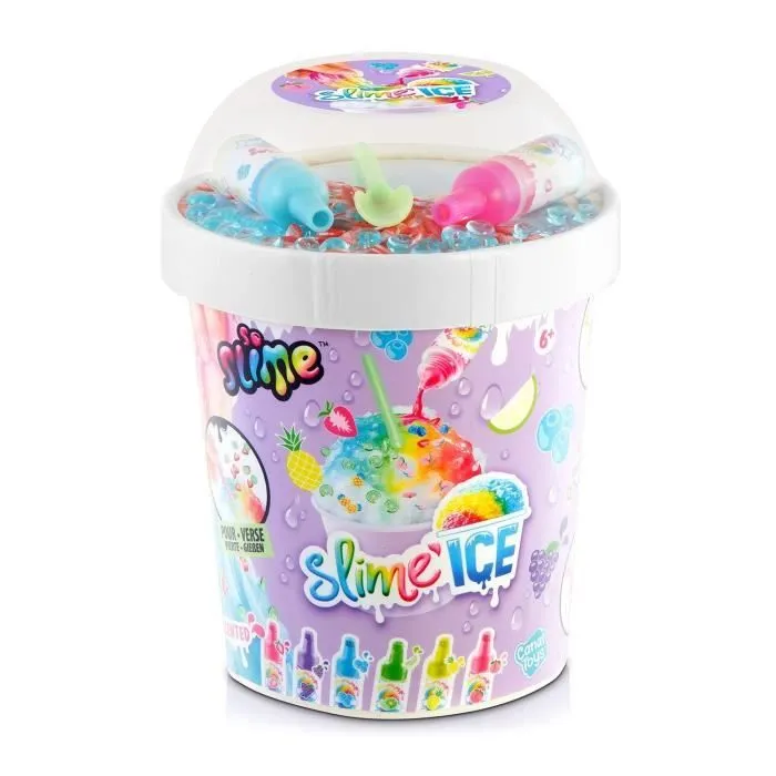 Canal Toys - SO SLIME DIY - Slime Ice Mega Cup - Avec 2 colorants parfumés, 1 cuillere et des décorations - SSC 300-8