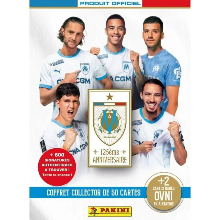 Coffret collector - PANINI - 125 ans OM - 50 cartes-1