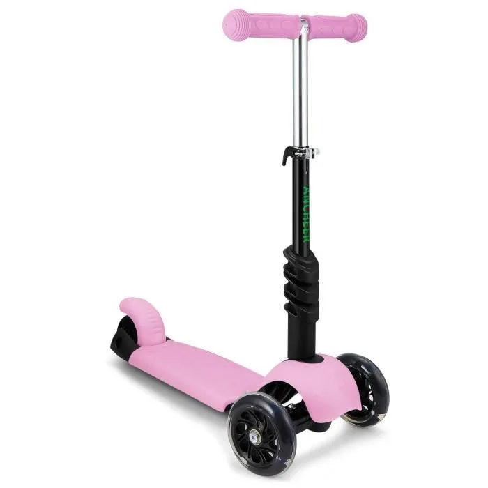 Trottinette Enfant Pliable 3 roues ANCHEER - Violet-2