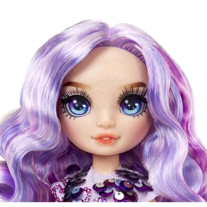 Rainbow High Poupée Mannequin avec Kit de Slime et Animal de Compagnie - Violet (Violet) - Poupée Pailletée 28 cm avec Kit de Slime-4