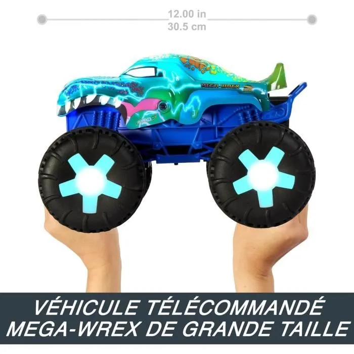 Hot Wheels Monster Trucks-Mega-Wrex-Véhicule télécommandé échelle 1/15 JBD90-3