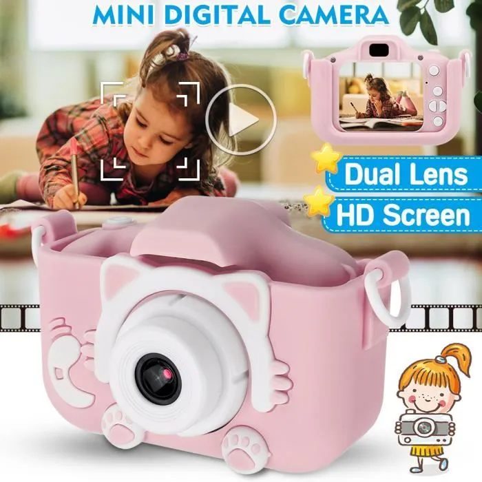 Caméra pour Enfant - NEUFU - Appareil Photo pour Enfant - 20MP/1080P - Dual-Caméras - Coque en Silicone-0