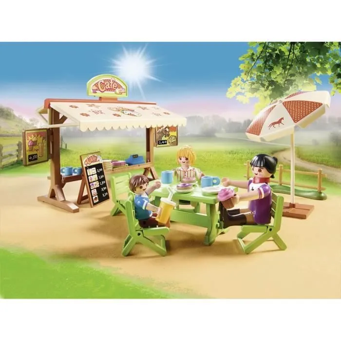 PLAYMOBIL - 70519 - Café du poney club - 77 pièces - Pour enfants à partir de 4 ans-4