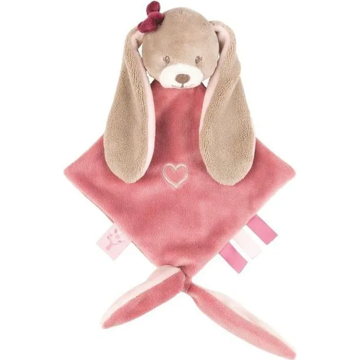 Mini doudou - NATTOU - Nina Le Lapin - Rose - Mixte - 30*20*5-0
