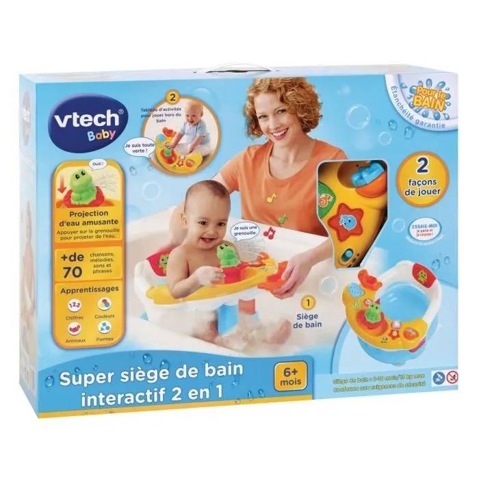 VTECH BABY - Jouet de Bain - Super Siège de Bain Interactif 2 en 1-4