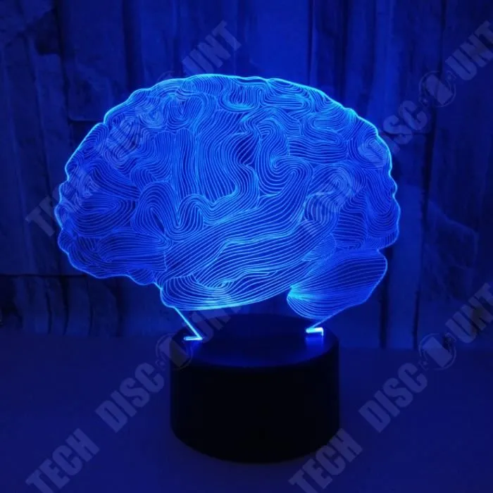 TD® xm12671-3D Veilleuse Cerf 3D Night Light 7 Changement De Couleur À Distance Led 3D Lumière Économie D'Énergie Bébé Sleep-2