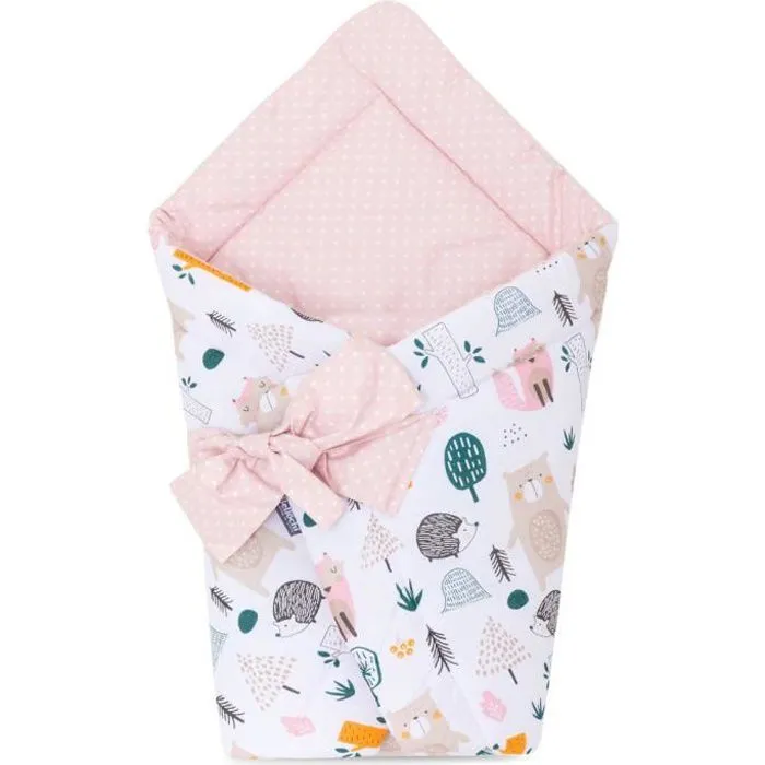 Bellochi Universelle Nid d'Ange Bebe - Réversible Couverture Enveloppante Bébé - en Coton Hypoallergénique - - Forêt-0