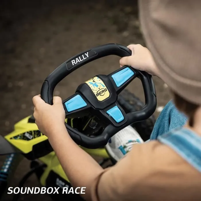 Kart à pédales BERG Rally DRT vert pour enfant - Pneus à chambre à air - Siège réglable - Garantie 2 ans-2
