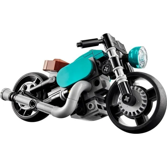 LEGO® Creator 3-en-1 31135 La Moto Ancienne, Jouet Voiture Classique et de Rue, avec Dragster-1
