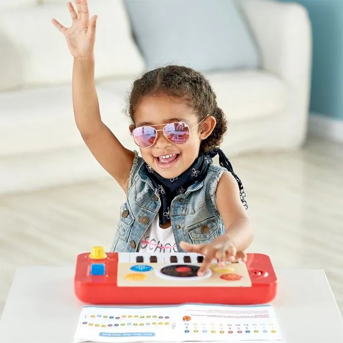 Table de mixage DJ mix HAPE - Jouez du clavier en solo avec les 4 sons d’instruments et les 18 effets sonores ludiques-2