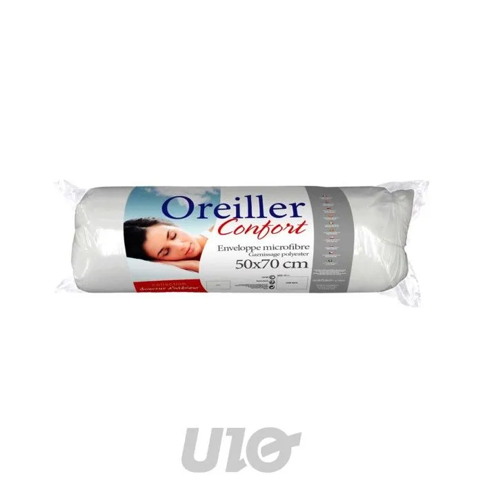 Oreiller - CONFORT - 50x70 cm - Microfibre - Fibre polyester - Lavable à 30°-3