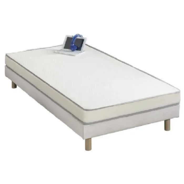 Matelas mousse 90 x 190 cm - DEKO DREAM Huopa - Mousse - Confort ferme - 10 cm - Fabrication européenne-2