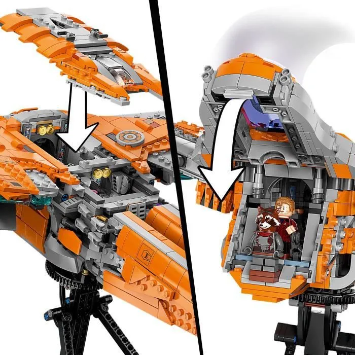 LEGO® Marvel 76193 Le Vaisseau des Gardiens, Jouet de Vaisseau Spatial, Figurine Groot, Thor, Jouet Avengers, Super Héros LEGO-2