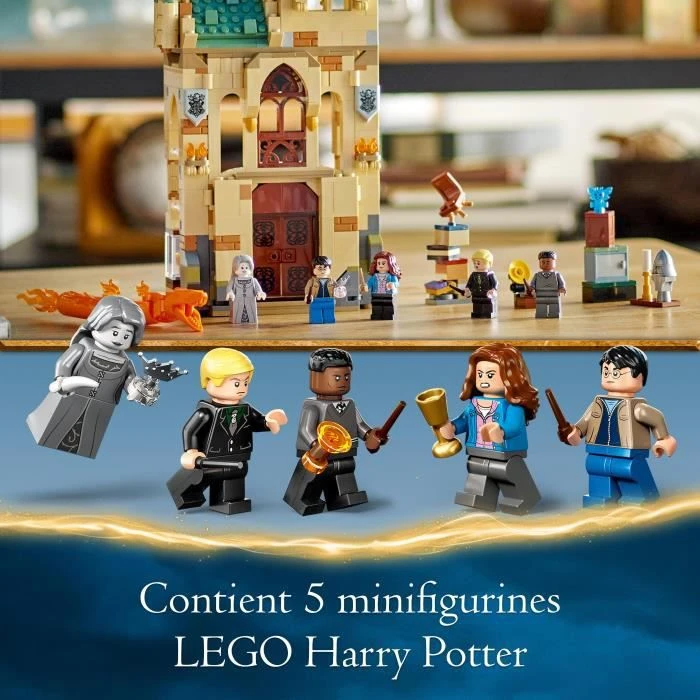LEGO® Harry Potter 76413 Poudlard : la Salle sur Demande, Jouet Château avec Figurine Serpent de Feu-4