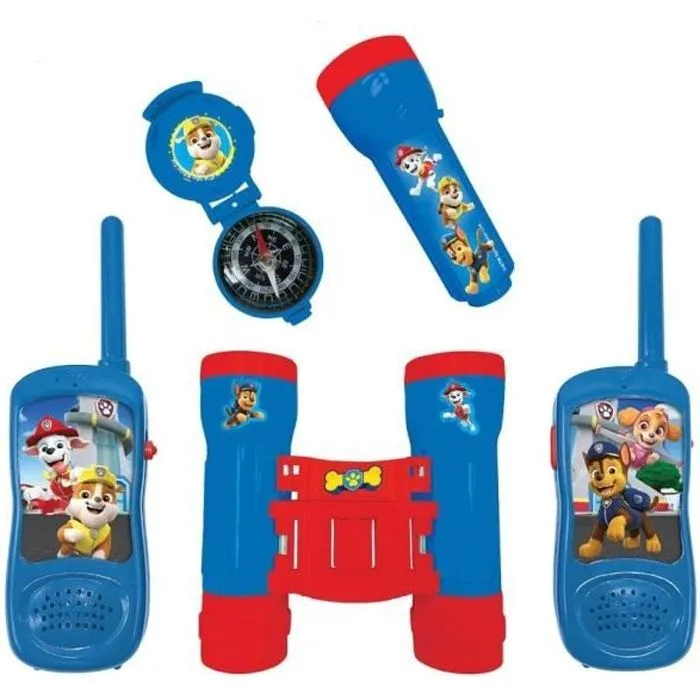 Kit d'aventurier Pat' Patrouille - Talkie-Walkies, jumelles, lampe torche et boussole-0